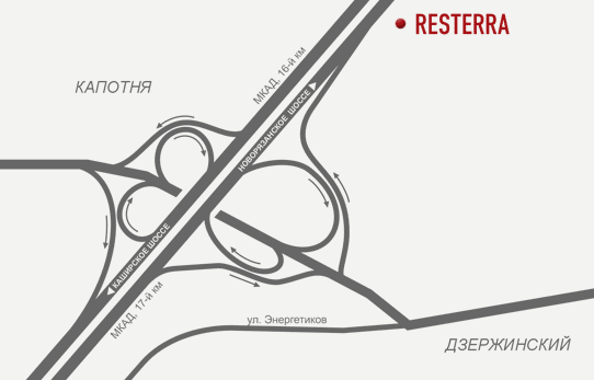 Схема проезда для компании Рестерра
